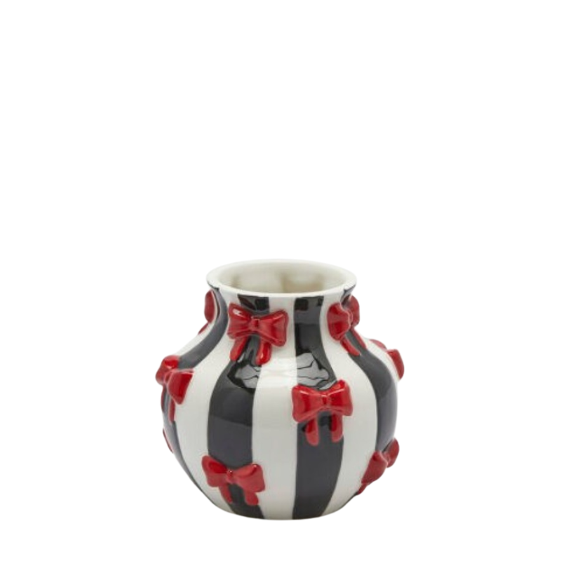 Ваза Amphora Bows Small с красными бантиками