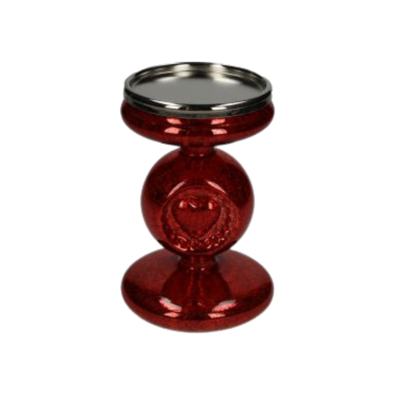 Подсвечник Heart Glass red