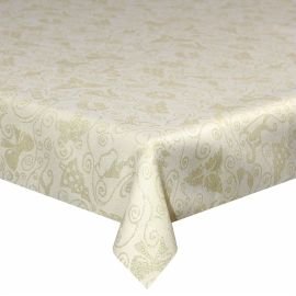 Скатерть Gold Gift 140×240 см золотая жаккард