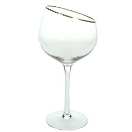 набор бокалов для вина 6 шт стекло золотой кант margot