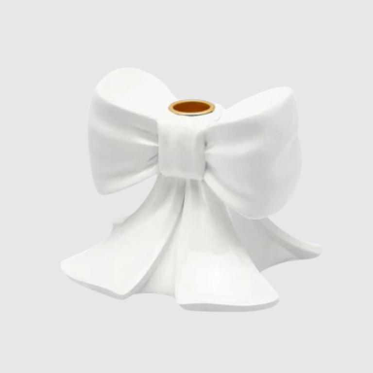 Sfeșnic Bow Classic alb