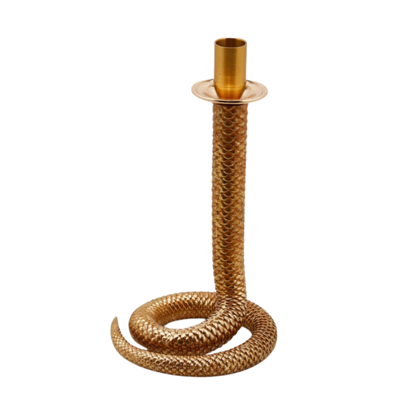 Подсвечник Snake High gold