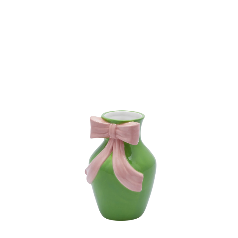 Ваза Amphora Bow с розовым бантом