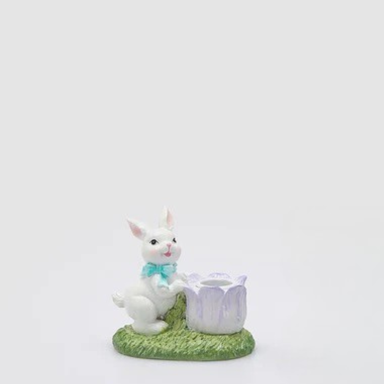 EDG bunny candle holder 10x10 cm polyresin Easter decor