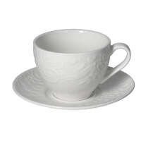 набор чашек 4 шт new bone china белые