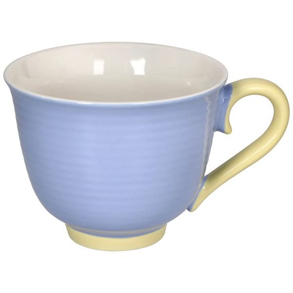 кружка 500 мл colorblock new bone china синяя