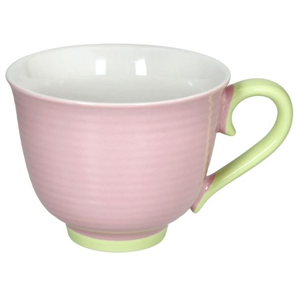 кружка 500 мл colorblock new bone china розовая