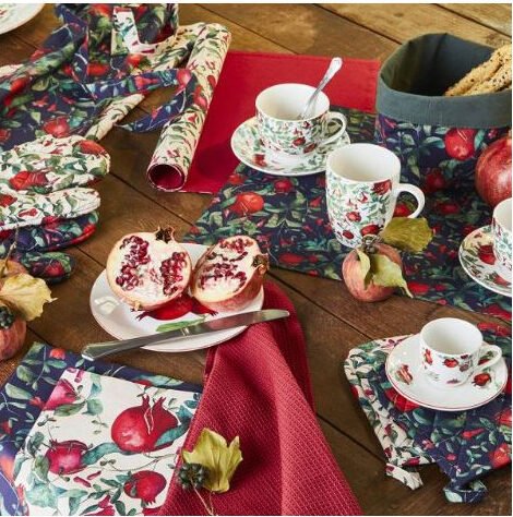 Набор салфеток Melograno с принтом гранатов, 2 шт.