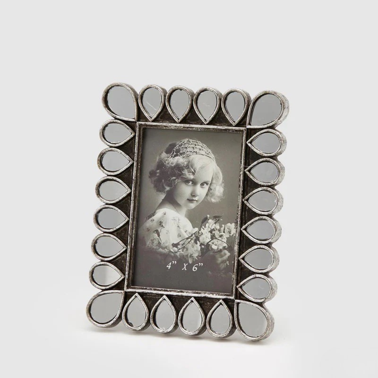 Серебристая рамка для фото EDG Goccia 13×18