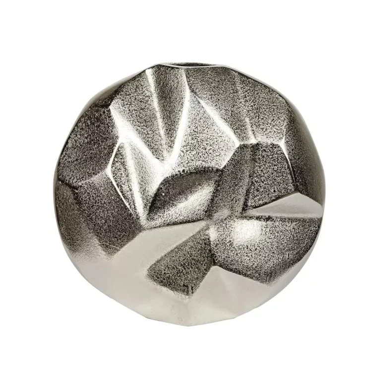 Vază metalică Silver Rustic, argintiu