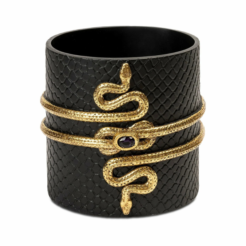 Ваза Snake Poly чёрная