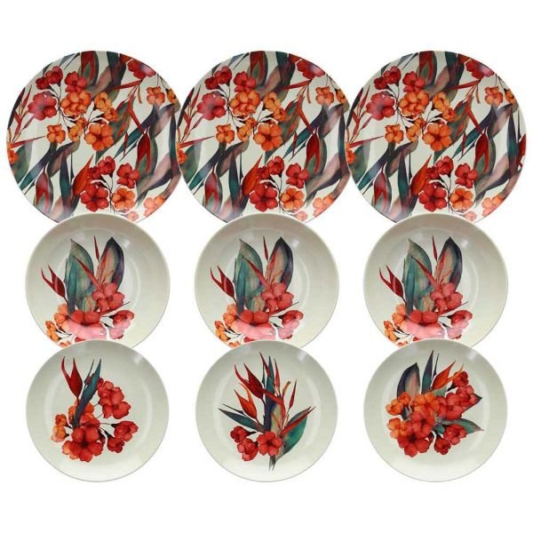 Столовый сервиз Sterlizia Moon из фарфора с цветочным рисунком